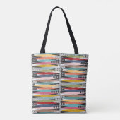 Retro Atomic Age Backgammon Tote Bag (Achterkant)