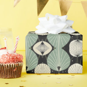 Retro Atomic Age geometrisch modern patroon Cadeaupapier