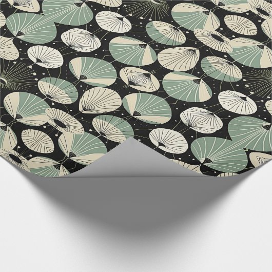 Retro Atomic Age geometrisch modern patroon Cadeaupapier (Hoek)