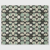 Retro Atomic Age geometrisch modern patroon Cadeaupapier (Vlak)