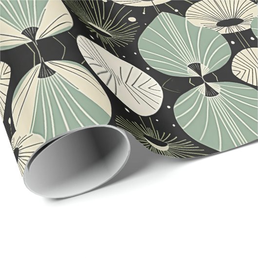 Retro Atomic Age geometrisch modern patroon Cadeaupapier (Rol Hoek)