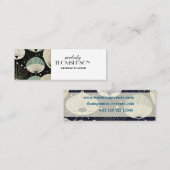 Retro Atomic Age geometrisch modern patroon Mini Visitekaartje (Voorkant / Achterkant)