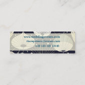 Retro Atomic Age geometrisch modern patroon Mini Visitekaartje (Achterkant)