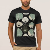 Retro Atomic Age geometrisch modern patroon T-shirt (Voorkant)