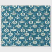 Retro Atomic Age kerstversiering ©studioxine Cadeaupapier (Vlak)