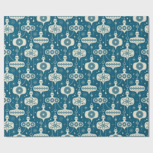 Retro Atomic Age kerstversiering ©studioxine Cadeaupapier (Vlak)