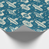 Retro Atomic Age kerstversiering ©studioxine Cadeaupapier (Hoek)