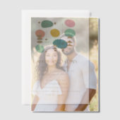 Retro Atomic Age Mid Century Mod Engagement Party Vellum Uitnodigingen (Offset (Koppel))