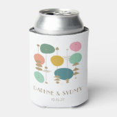 Retro Atomic Age Mid Century Modern Custom Bruilof Blikjeskoeler (Blikje Voorkant)