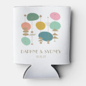 Retro Atomic Age Mid Century Modern Custom Bruilof Blikjeskoeler (Voorkant)