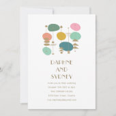 Retro Atomic Age Mid Century Moderne Chique Bruilo Kaart (Voorkant)