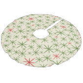 Retro Atomic Age Mideeuw Moderne Starbursts Imitatie Linnen Kerstboom Kleed (Gekanteld)