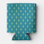 Retro Atomic Age Star Patroon Blikjeskoeler (Voorkant)