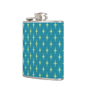Retro Atomic Age Star Patroon Heupfles (Links)