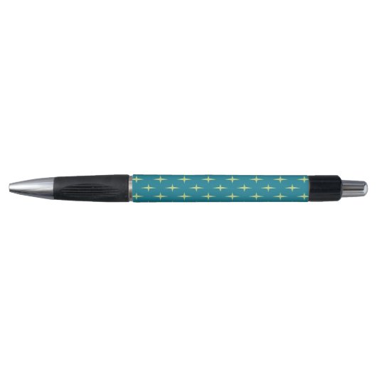 Retro Atomic Age Star Patroon Pen (Voorkant)