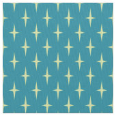 Retro Atomic Age Star Patroon Stof (Close Up)
