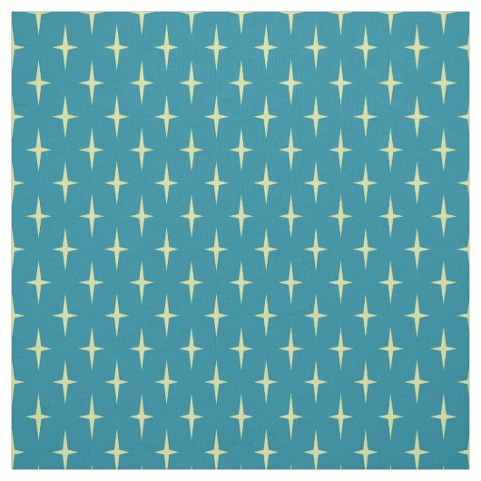 Retro Atomic Age Star Patroon Stof (Swatch)