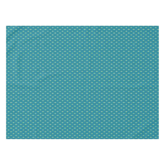 Retro Atomic Age Star Patroon Tafelkleed (Voorkant (Horizontaal))