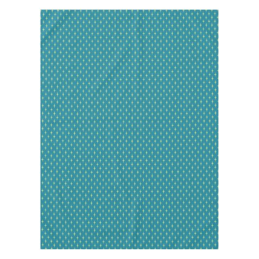 Retro Atomic Age Star Patroon Tafelkleed (Voorkant)