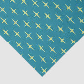 Retro Atomic Age Star Patroon Tissuepapier (Detail)