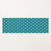 Retro Atomic Age Star Patroon Yogamat (Voorkant (horizontaal))