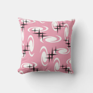 Retro Atomic Age Swirls Stars Patroze Kussen
