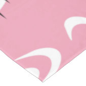 Retro Atomic Age Swirls Stars Pattern Pink Tafelkleed (Gekanteld)