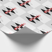 Retro Atomic Art Baubles & Planten Cadeaupapier (Hoek)