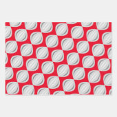 Retro Atomic Art Baubles Trio Inpakpapier Vel (Voorkant 3)