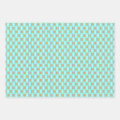 Retro Atomic Art Baubles Trio Inpakpapier Vel (Voorkant 2)