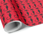 RETRO ATOMIC BLACK CAT CHRISTMAS WRAPPING PAPIER<br><div class="desc">RETRO ATOMIC BLACK CAT WRAPPING PAPIER</div>