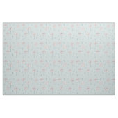 Retro Atomic Bloemen Groen Roze Stof (Yard (91,4 cm))