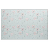 Retro Atomic Bloemen Groen Roze Stof (Fat Quarter)