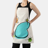  Retro Atomic Boomerang All-Over Print Apron Schort (Insitu)