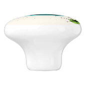 Retro Atomic Boomerang en Starbursts Ceramic Pull. Keramische Knop (Zijkant)