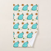Retro Atomic Boomerang en Starbursts Towel Bad Handdoek (Handdoek)