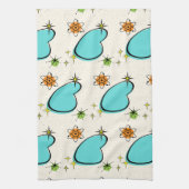 Retro Atomic Boomerang Kitchen Towels Theedoek (Verticaal)