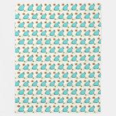 Retro Atomic Boomerang & Starburst Fleece Blanket (Voorkant)