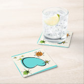 Retro Atomic Boomerang & Starbursts Paper Onderzet Kartonnen Onderzetters (Insitu)