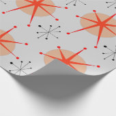 Retro Atomic Cadeaupapier (Hoek)