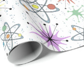 Retro Atomic Cadeaupapier (Rol Hoek)