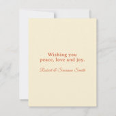 Retro Atomic Cat  Prettige feestdagen Notitiekaartje (Achterkant)