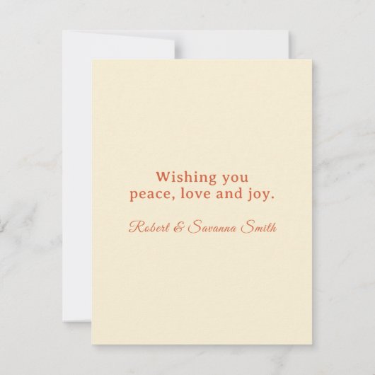 Retro Atomic Cat  Prettige feestdagen Notitiekaartje (Achterkant)