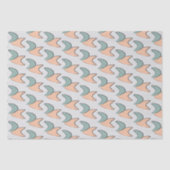 Retro Atomic Crescents Pattern Wrapping Paper Tissuepapier (Voorkant)