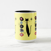 Retro Atomic Era mid Century Modern Cool Cat Kabob Mok (Midden)