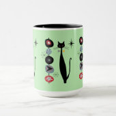 Retro Atomic Era mid Century Modern Cool Cat Kabob Mok (Midden)