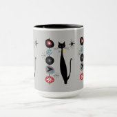 Retro Atomic Era mid Century Modern Cool Cat Kabob Mok (Midden)