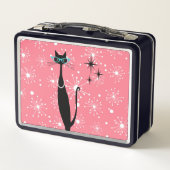 Retro Atomic Era Mid Century Modern MCM Black Cat (Achterkant)
