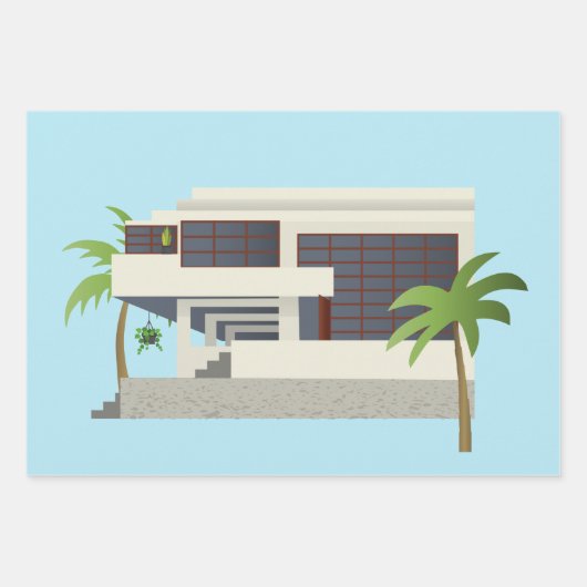 Retro Atomic Inpakpapier Vel (Voorkant 3)