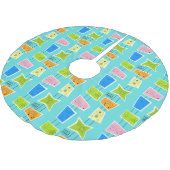 Retro Atomic Kitsch kerstboomrok Kerstboom Rok (Gekanteld)